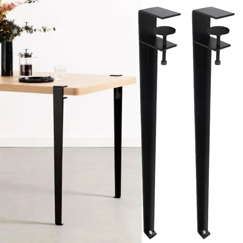 

71cm DIY Universal Creative Punch-Free Dining Table Foot F Clip Leg Foot Bracket Metal Foot table Wrought Iron Desk