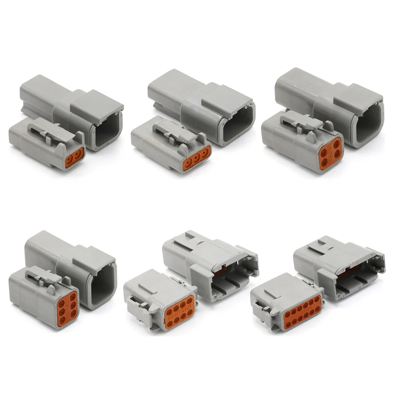 Deutsch Connector DTM Waterproof Automobile Connector With Terminal Male Female Plug&Socket DTM04-2/3/4/6/8/12P DTM06 view 6