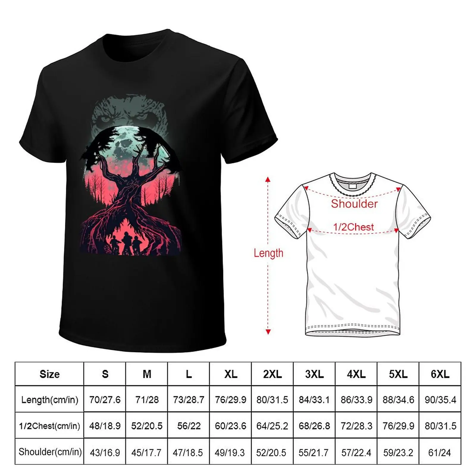 Vecna is watching you T-Shirt Work Duty Casual T-Shirt