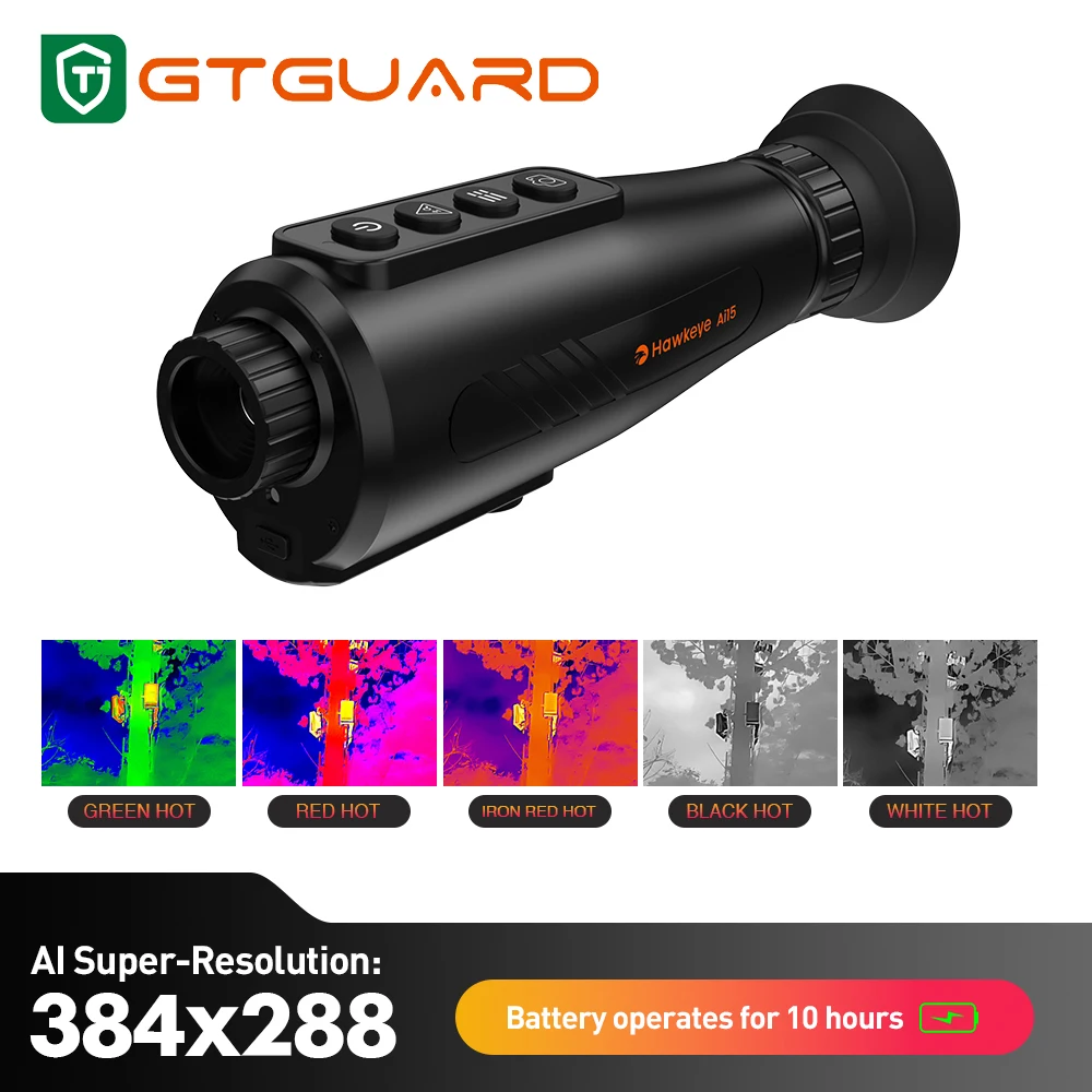 

GTMEDIA Thermal Imager AI15 Hunting Thermal Imaging Monocular Affordable Night Vision Scope Infrared Thermal Camera Telescope