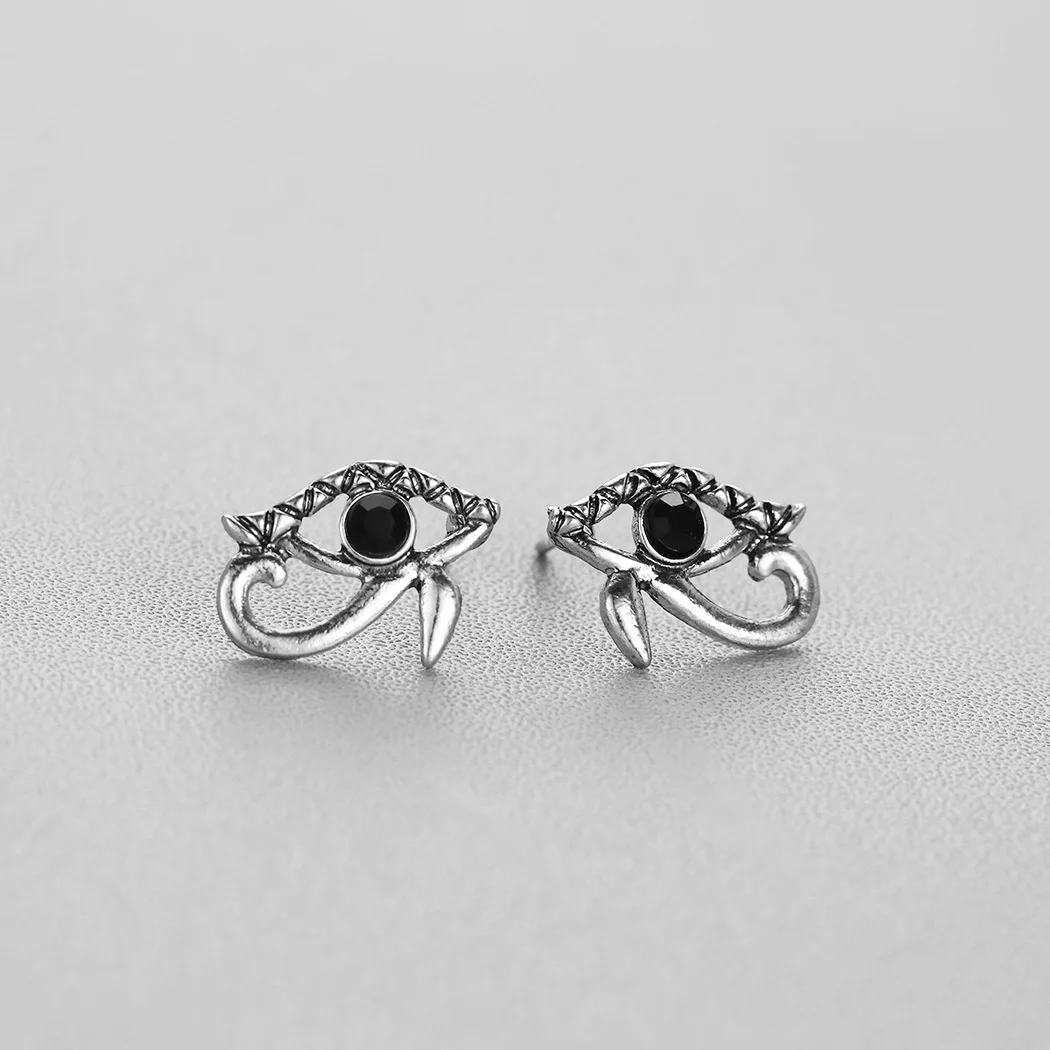 QIAMNI Ethnic Evil Eye Earrings For Women Vintage Mysterious Ancient Egypt Egyptian Pharaoh Eye Of Horus Earring Jewelry Gift