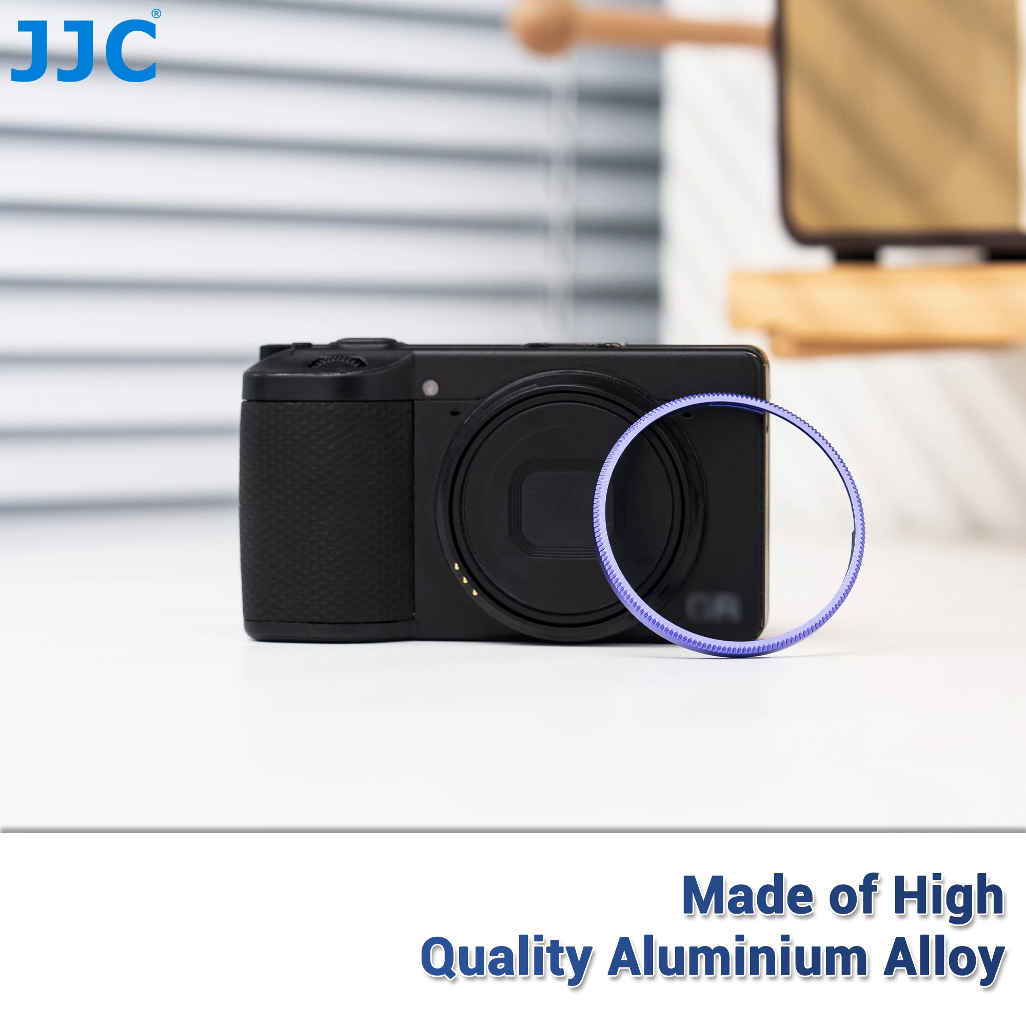 JJC Metal Lens Decoration Ring For Ricoh GR IV GRIV GR4 Replaces GN-3 Lens Decoration Lens Ring Ricoh GR IV Camera Accessories