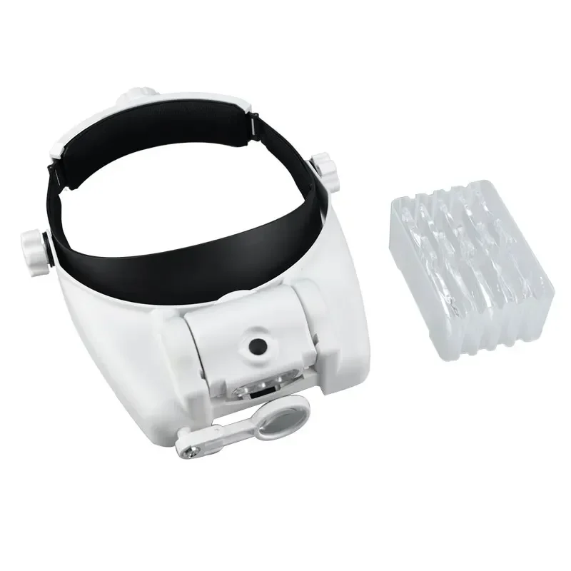 Opaska na głowę Szkło powiększające LED Lupa do kasku 1X 1,5X 2,0X 2,5X 3,5X 8X Czytanie Praca ręczna Narzędzie kosmetyczne