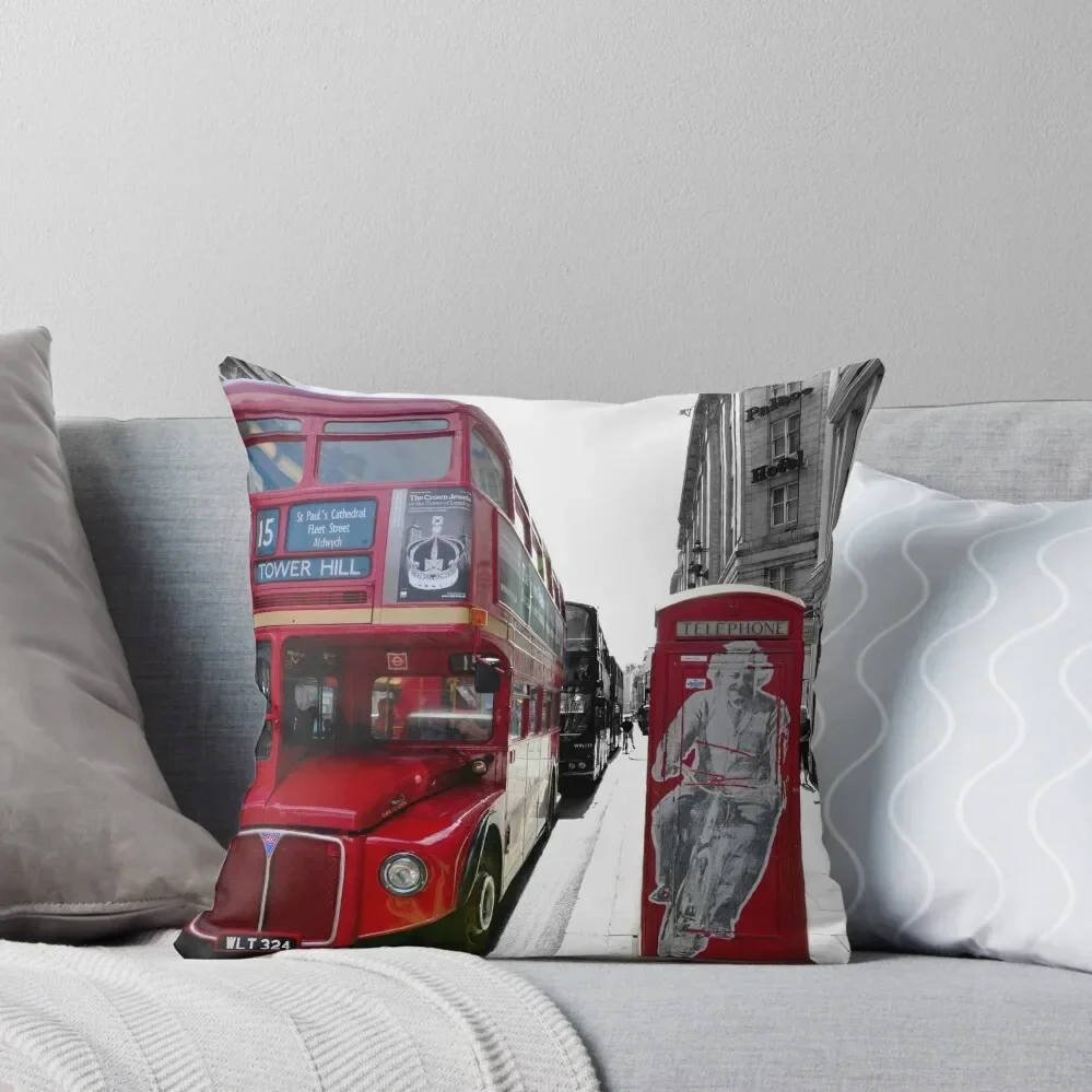 

London Icons Throw Pillow Sofa Cushion Cover Pillowcase Pillow