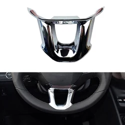 Car Steering Wheel Decoration Panel Cover Trim Sticker Fit for Peugeot 2008 208 2014 - 2018 Chrome Auto Styling