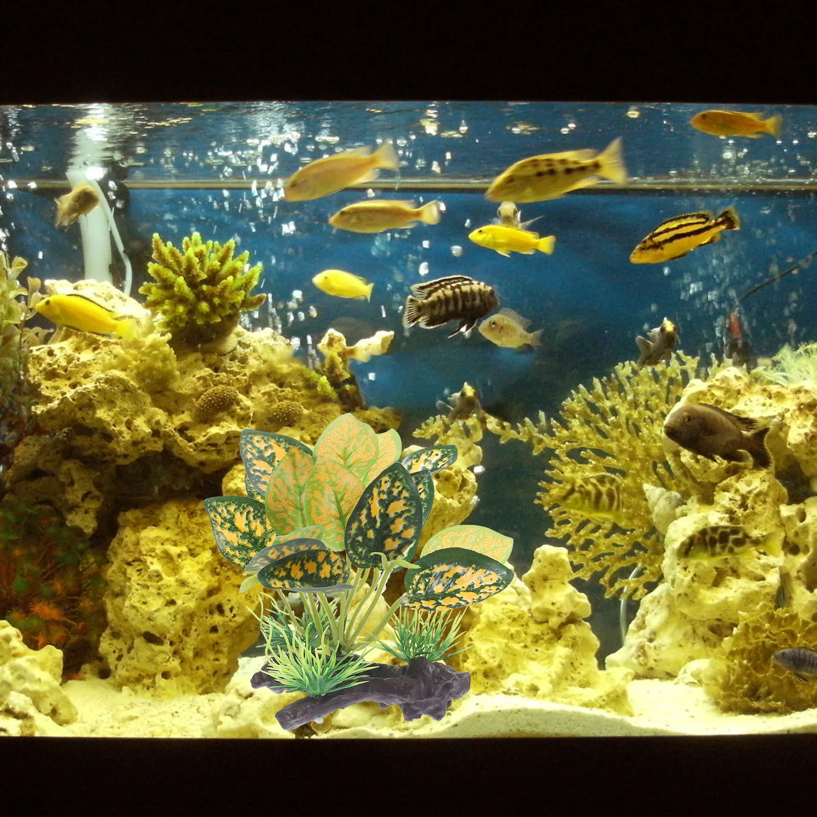 

Artificial Water Plants Realistic Greenery Plastic Decorations Fish Tank Aquarium Aquatic Plant Simulated Grass Pet Supplies