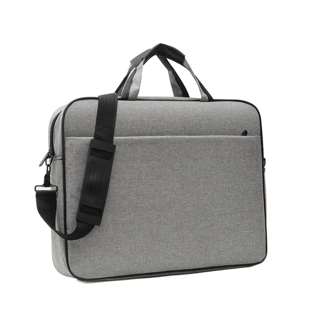15.6/17 Inch Business Laptop Bag with Handle Briefcase Portable Laptop Bags Shoulder Strap Solid Color Laptop Shoulder Bag