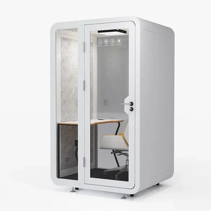 Manufacturer's Removable Soundproof Booth Office Soundproof Silent Cabin For Office Privacy Space