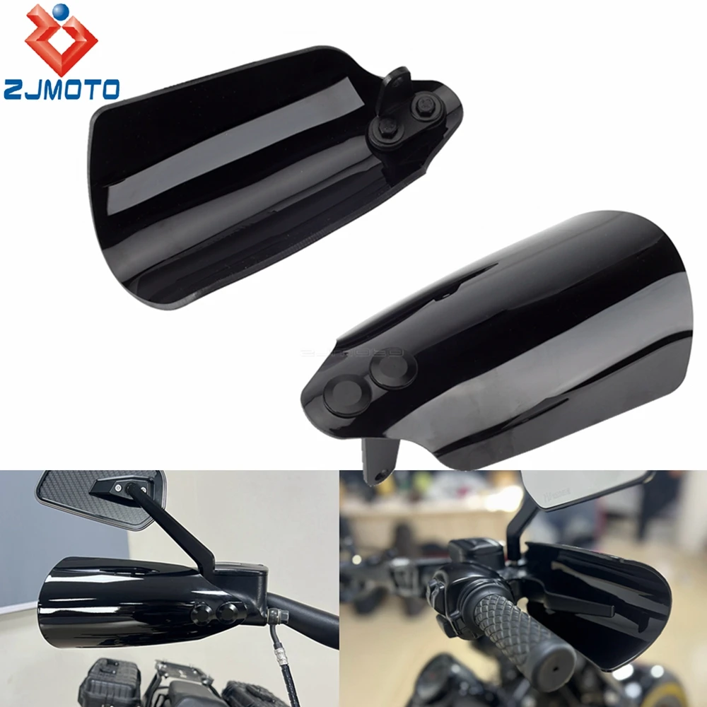Motorcycle Hand Guards Handlebar Protection Handguard For Harley Dyna Wide Super Glide Low Rider Street Bob FLD FXDS 1996-2017