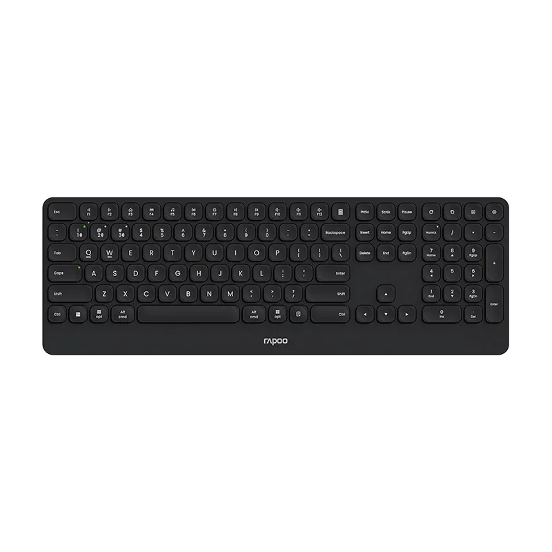 

Rapoo E9500G Wireless Bluetooth Keyboard Ultra-thin Body Scissor Structure Full Size Layout 110key Pc Business Office Keyboard