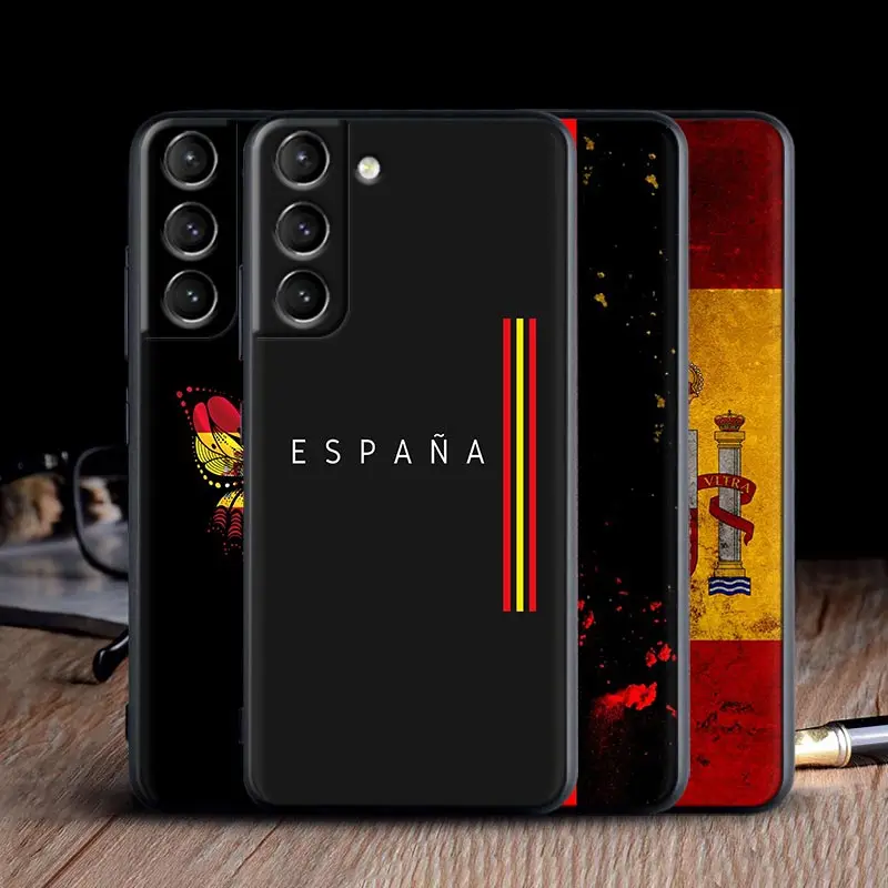 Coat of Arms ESPANA Spanish Silicone Case For Samsung S24 Ultra S22 5G S21 S20 FE Galaxy S10 s23 Plus Case Back Cover Spain Flag