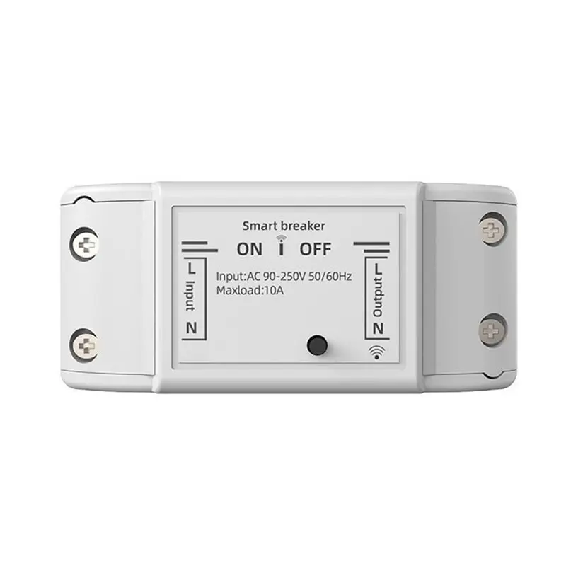 

SQPP-Tuya Wifi 10A Smart Light Switch Breaker Module Timer Relay Voice Wireless Remote Control For Smart Home