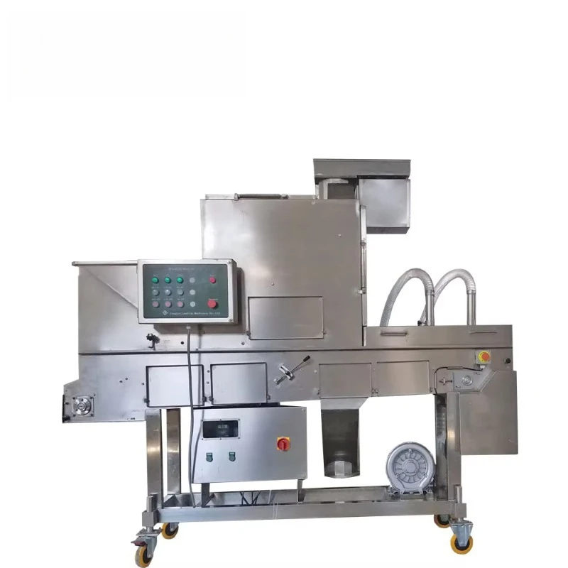 Popular Burger Patty Chicken Strips Panko Coating Meat Cutlet Bread Crumbs Covering Machine for Export