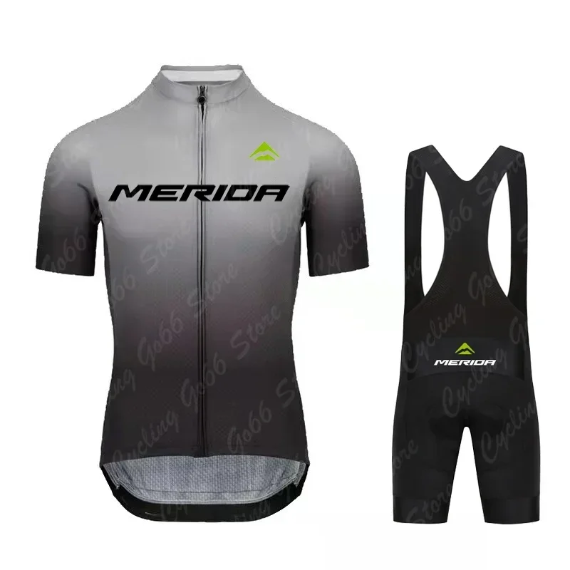 Team 2025 Cycling Jersey Set Maillot Cycling Clothing Road Bike Suit Mountain Bicycle Shirt Bib Shorts MTB Ropa Merida