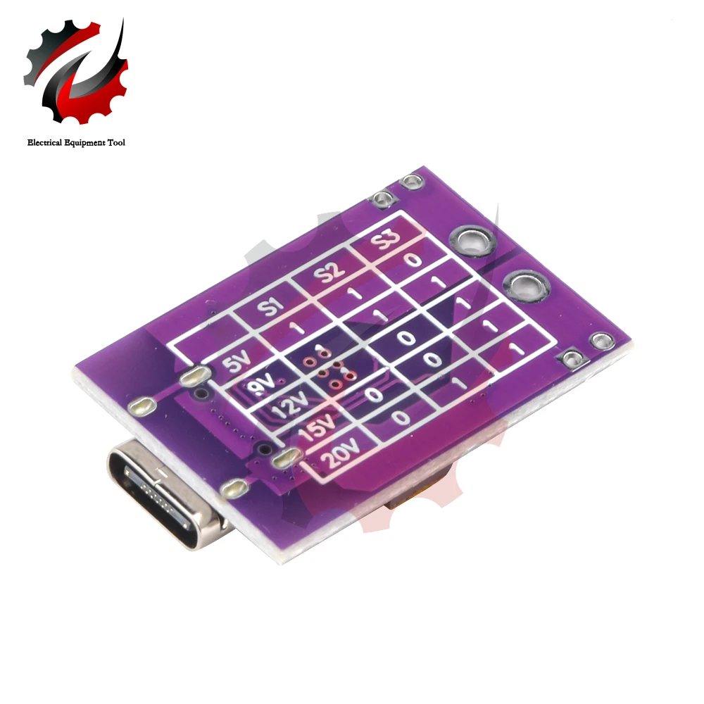 Type-C QC AFC PD2.0 PD3.0 a DC Spoof Scam Fast Charge Trigger Polling Detector USB-PD Notebook Power Supply Change Board Module