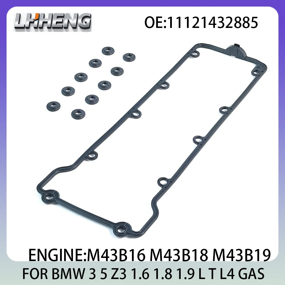 

Valve cover gasket FOR BMW 3 5 Z3 316i 318i 518i 1.6L 1.8L 1.9L 1.6 1.8 1.9 L T L4 GAS 1993-2006 M43B16 11121432885 11121734624