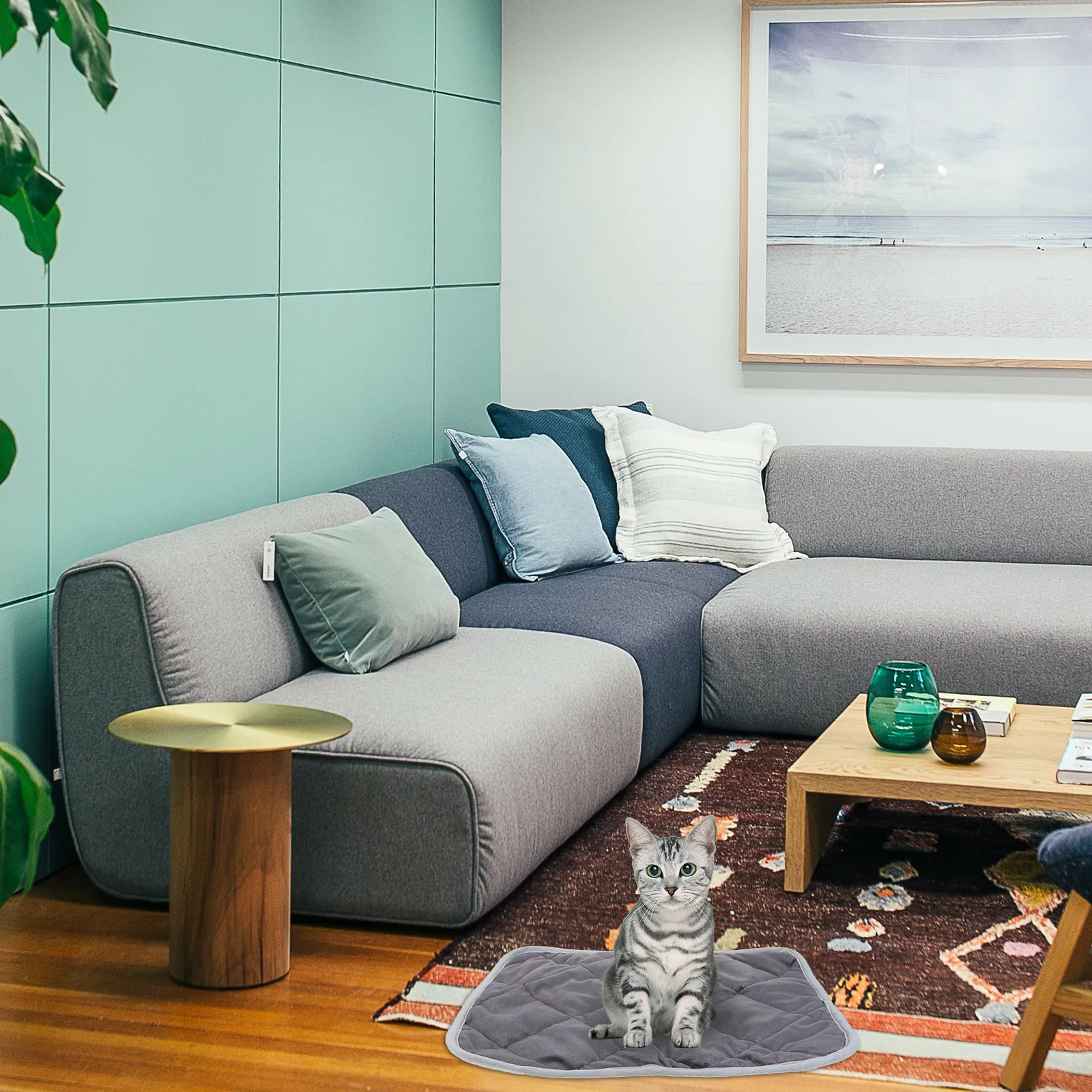 

Comfortable Pet Nest Cushion Warm Winter Blanket Thermal Pad Cat Dog Resting Mat Durable Portable Winter Pet Mat