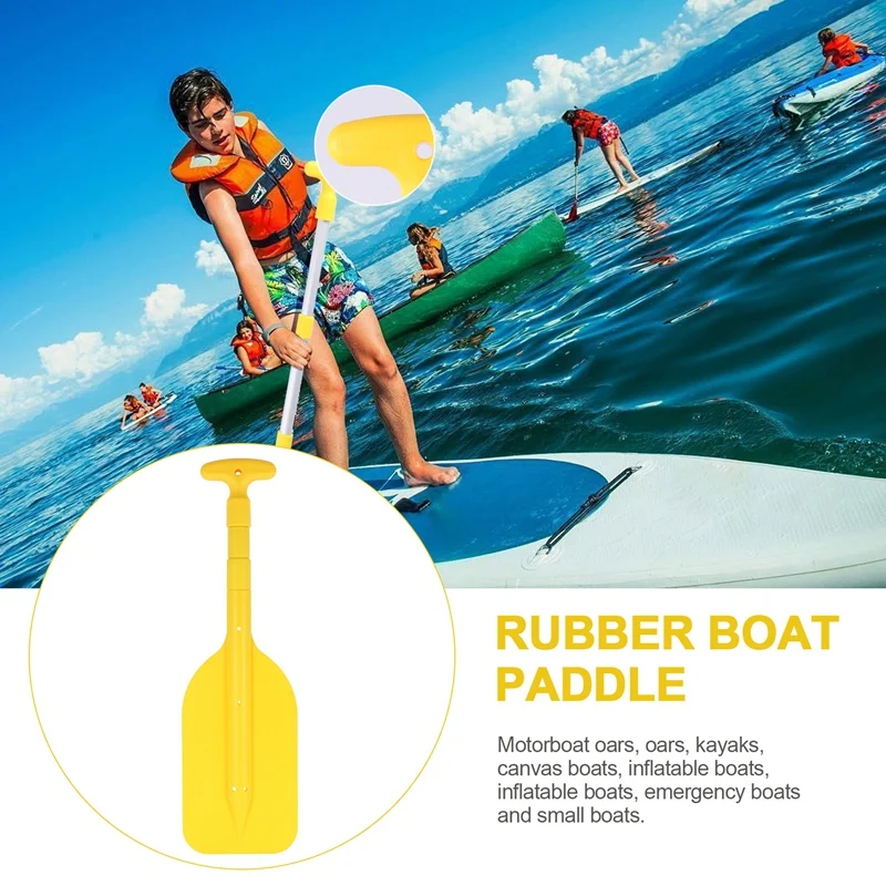 1Pcs Telescopic Paddle Portable Collapsible Adjustable Aluminum Alloy Oar Safety Boat Accessories