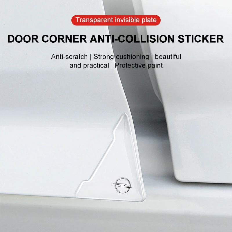 Car Door Corner Anti-collision Covers Protection Stickers For Opel Corsa Astra Mokka Grandland X Crossland Insignia Vivaro Combo view 6