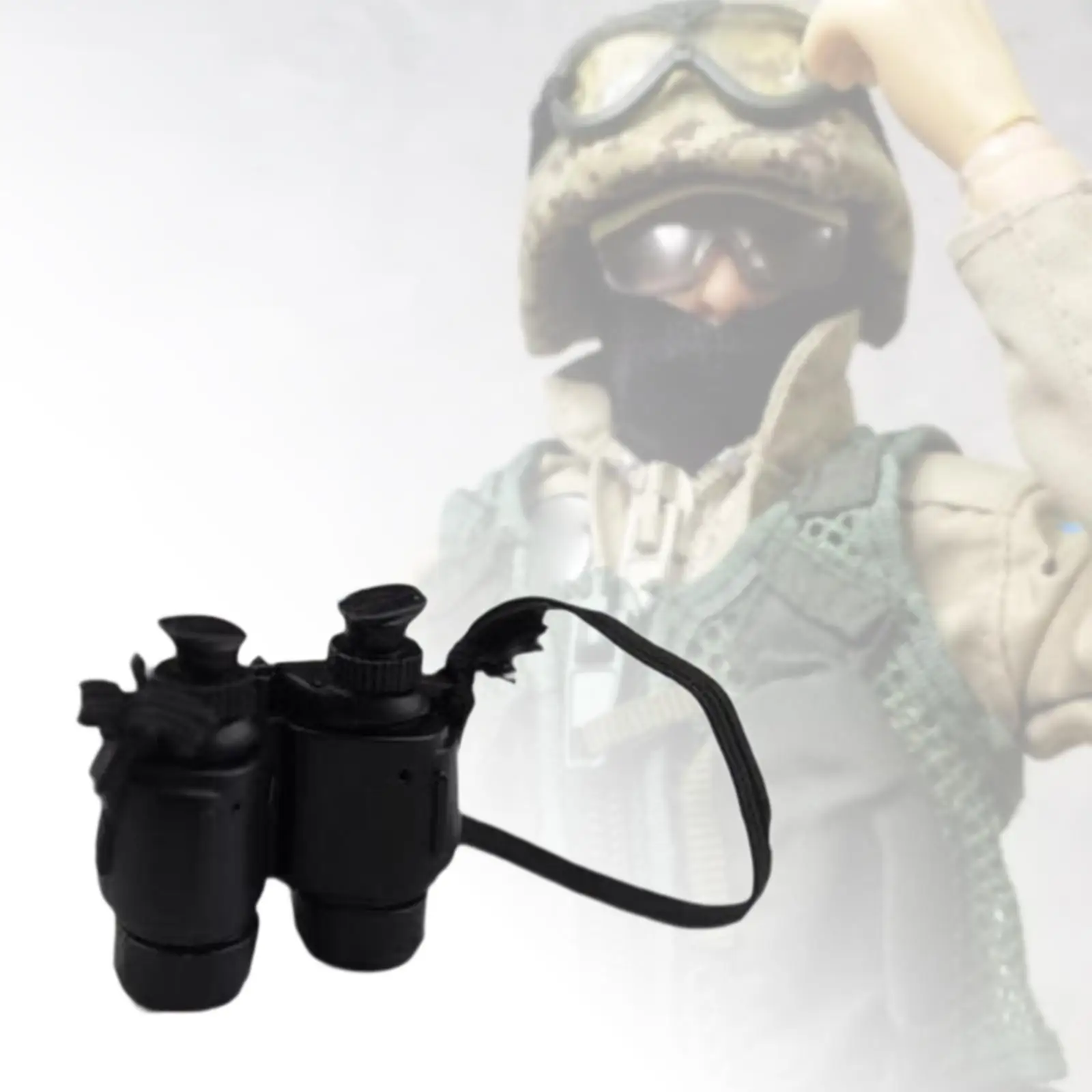 

1:6 Pocket Binoculars Scene Lightweight Photo Props Accessories Handmade Decoration Telescope Model for 12inch Figures Boy