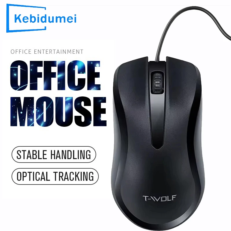 USB Wired Computer Mouse 1000 DPI Optical Ergonomic Mouse Gamer PC Laptop Notebook Computer Mouse Mice for Office Home Mice Use