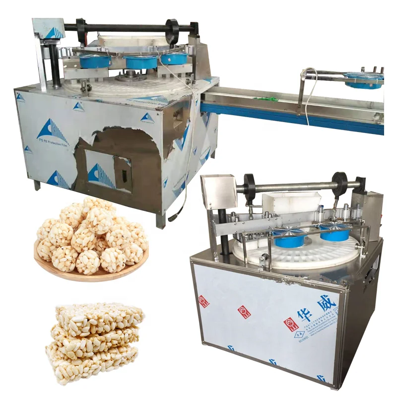 Rice ball forming cereal bar production puff snack making machine