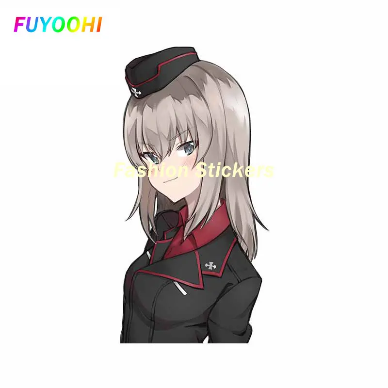 

FUYOOHI Play Stickers GIRLS Und PANZER Itsumi Erika Scratch-Proof Car Stickers Motorcycle Decals Vinyl Car Door Protector