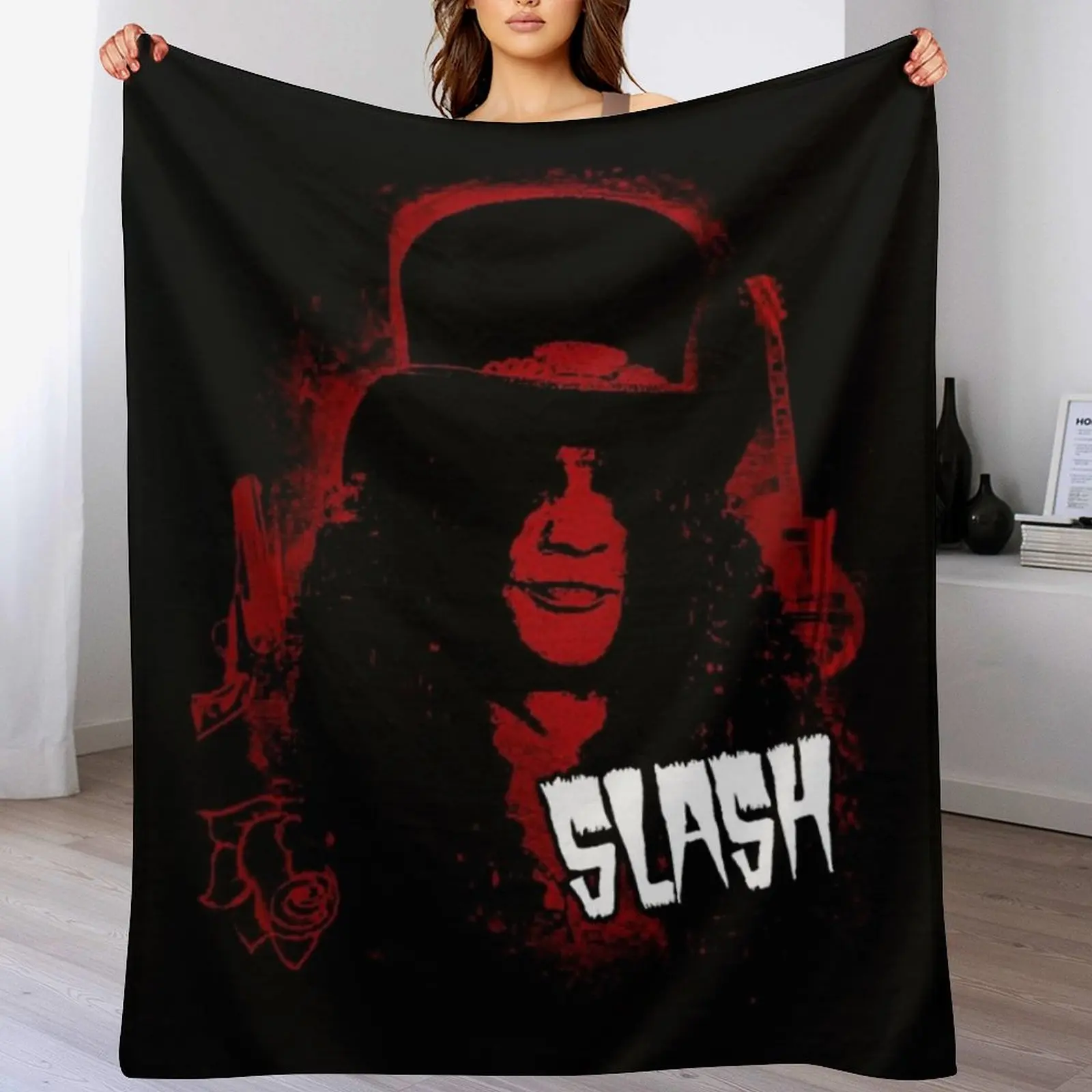 slash guns n roses Throw Blanket