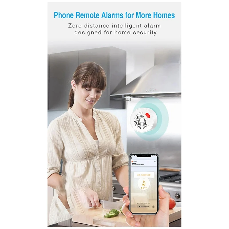 Tuya Wifi inteligente Sensor de Gas Natural Gas de carbón Combustible LPG Detector de alarma de fuga de Gas seguridad contra incendios vida inteligente enchufe estadounidense
