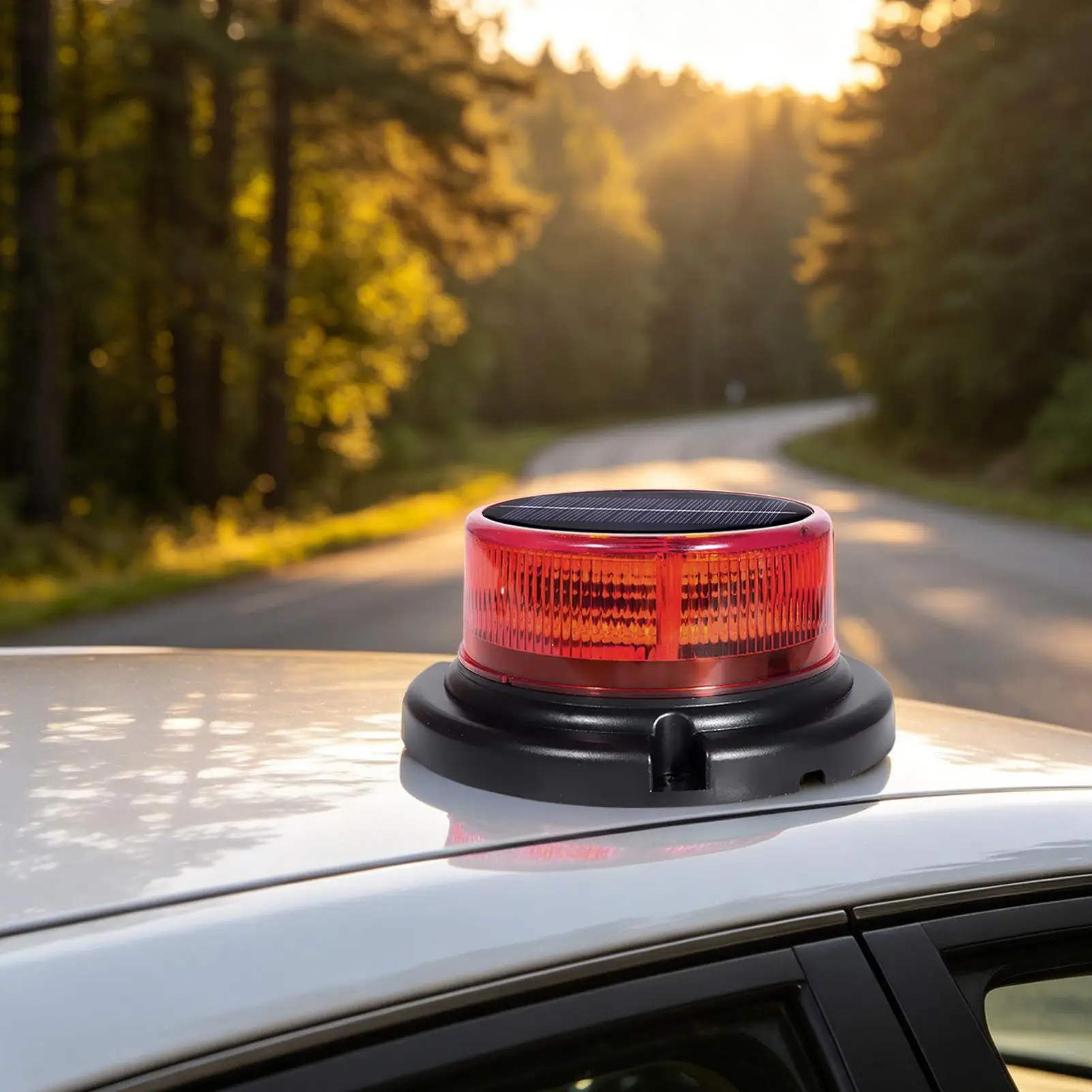 

Solar Strobe Light Solar Flashing Safety Signal Lamp Car Warning Safety Light For Trailer SUV Sedan RV Outdoor Construction