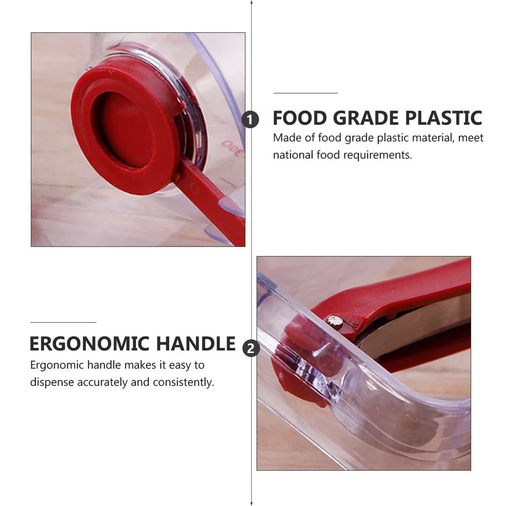 

900ml Batter Separator Handheld Food Grade Plastic Easy Clean DIY Cake Dough Dispenser Ergonomic Handle for Waffles Crepes
