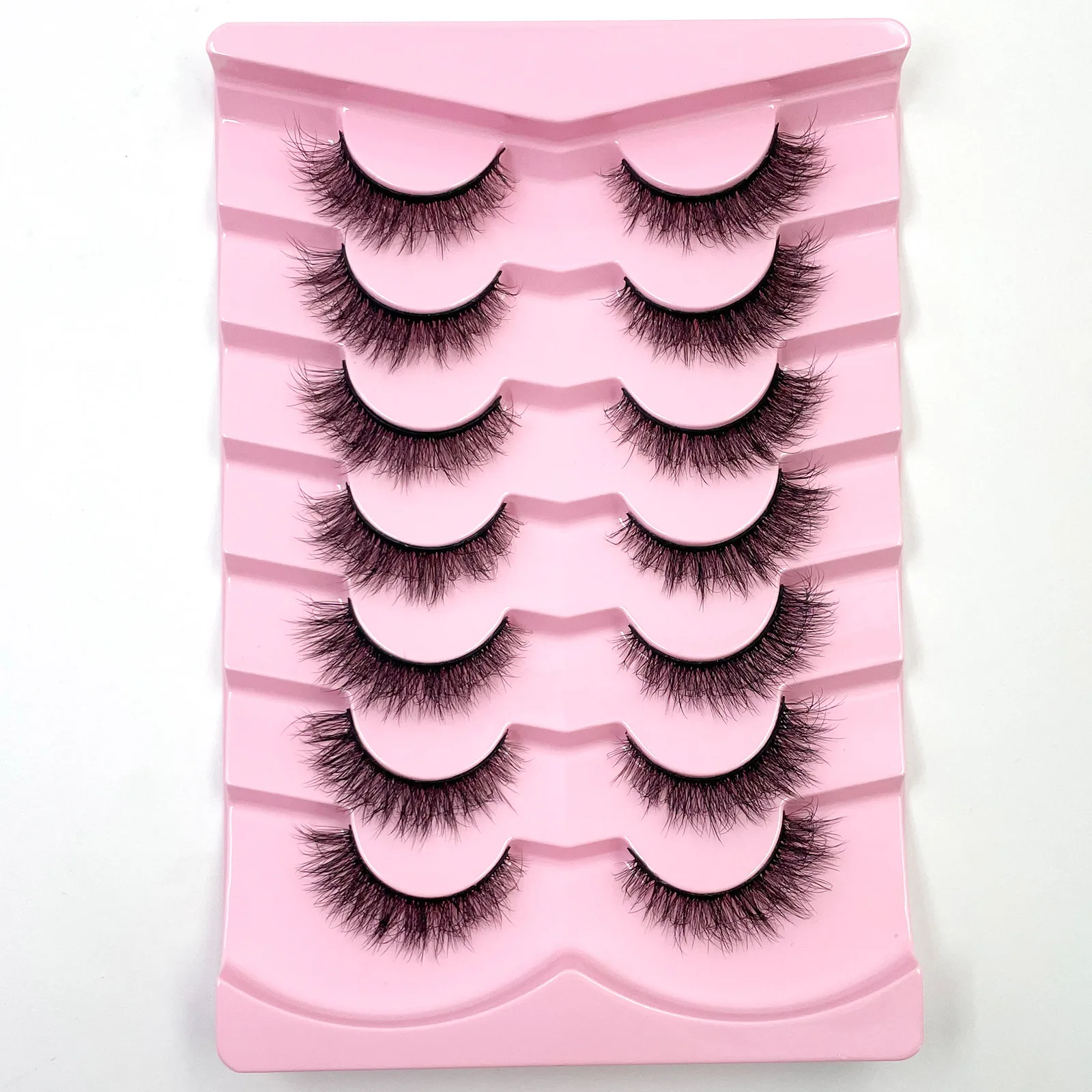 Neue 7 Paar Dicke, 3D-Simulierte Nerzfell-Falschwimpern Kurze, Dramatische Falschwimpern Großhandel Komplette Linie Falsche Wimpern – Detail 38