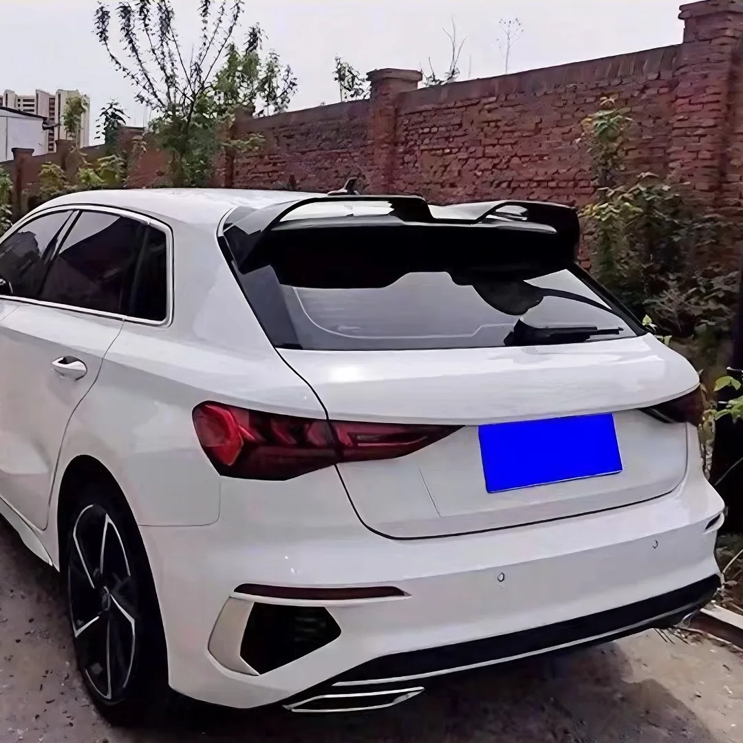 Heckspoiler Sportback Flügel Sport-Kofferraumlippe für Audi A3 8V S3 2014-2020 Auto-Styling Zubehör Glänzend Schwarz ABS Heck OET-Stil – Detail 3