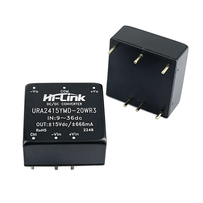 Hilink شحن مجاني URA2403YMD-20WR3 URA2405YMD-20WR3 الناتج 20 واط DC-DC وحدة الطاقة المستقرة المعزولة