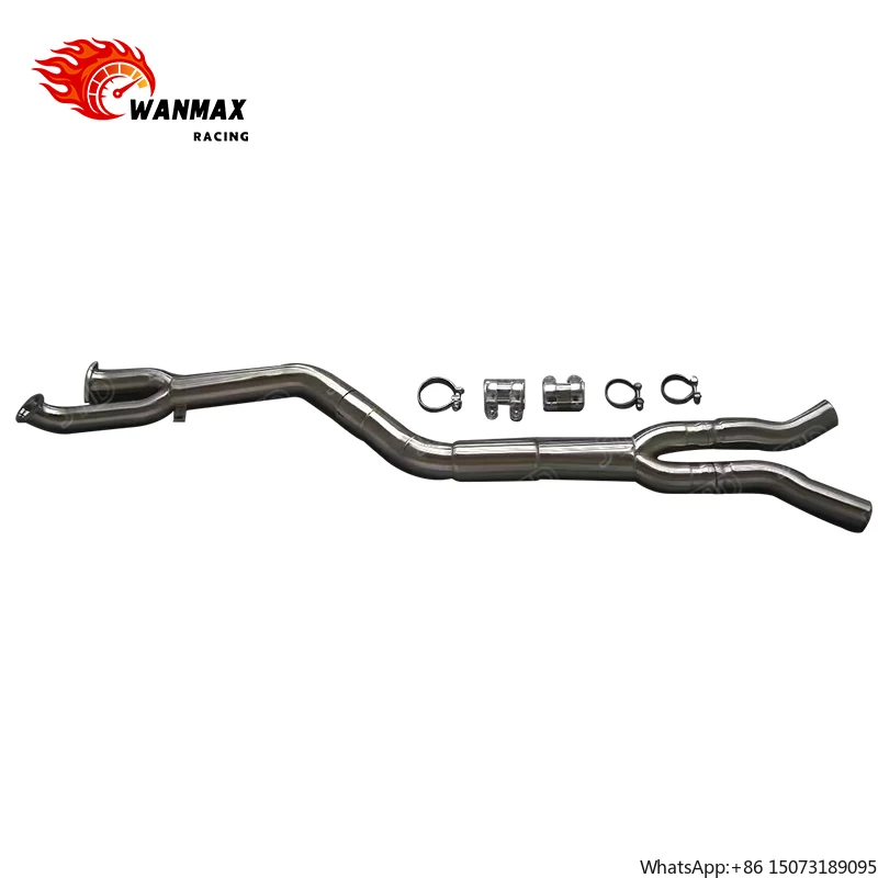 

Высокопроизводительная выхлопная труба из нержавеющей стали 304SS, одинарная, средняя секция для G8X G80 G82 M3 M4 S58 3.0T