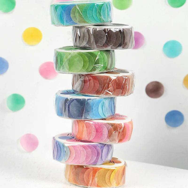 Washi Office School Supplies Tape Fruit Hard Candy Series Ins Fresh Dot Decorative Stickers 100 Pieces 8 Gifts Kawai Lovely