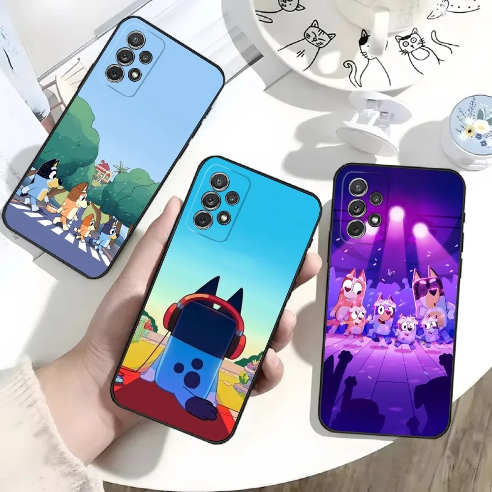 

Blue-yS Cartoon B-Bingo-o Phone Case For Samsung S25,S24,S21,S22,S23,S30,Ultra,S20,Plus,Fe,Lite,Note,10 Black Soft Shell