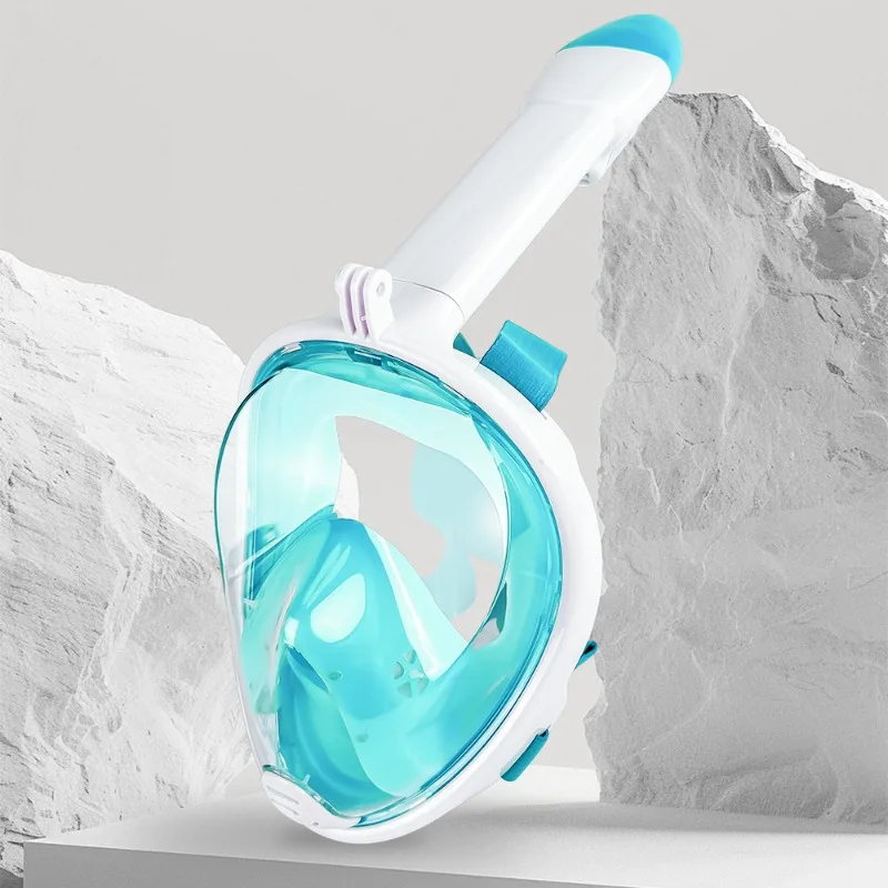 Full Face Snorkel Mask Second Gen Direct Plug Full Dry Breathing  Set 180 Panoramic Anti