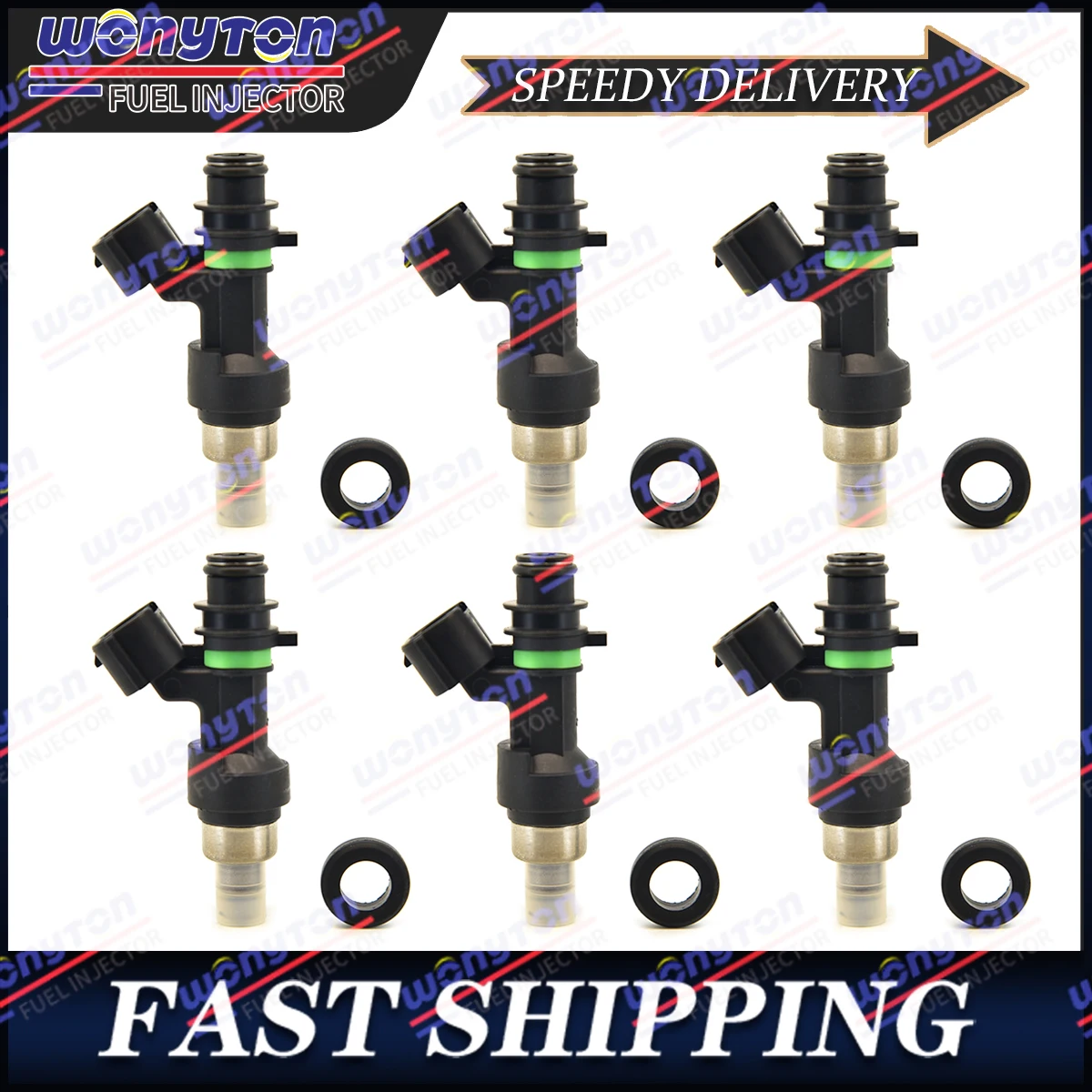 6Pcs Fuel Injectors For 2006-2008 Suzuki Grand Vitara 2.7L 15710-66J00 FBYCS50