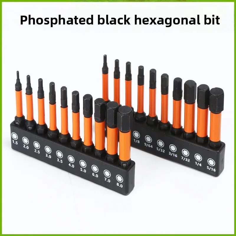 

Черная легированная сталь S2, высокая твердость, сильное магнитное шестиугольное ударопрочное сверло, крестообразное сверло с цветком сливы