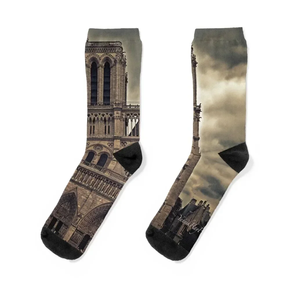 Notre-Dame de Paris Cathedral - Cathedral Socks designer funny gifts luxury Children's Men's Socks Luxury Women's