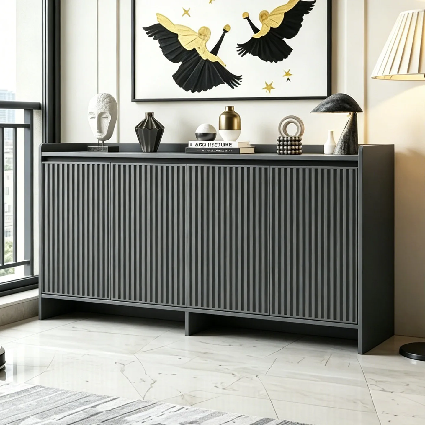 All-aluminum alloy shoe cabinet, home entrance courtyard, outdoor waterproof and sunscreen corridor, balcony, home locker can be