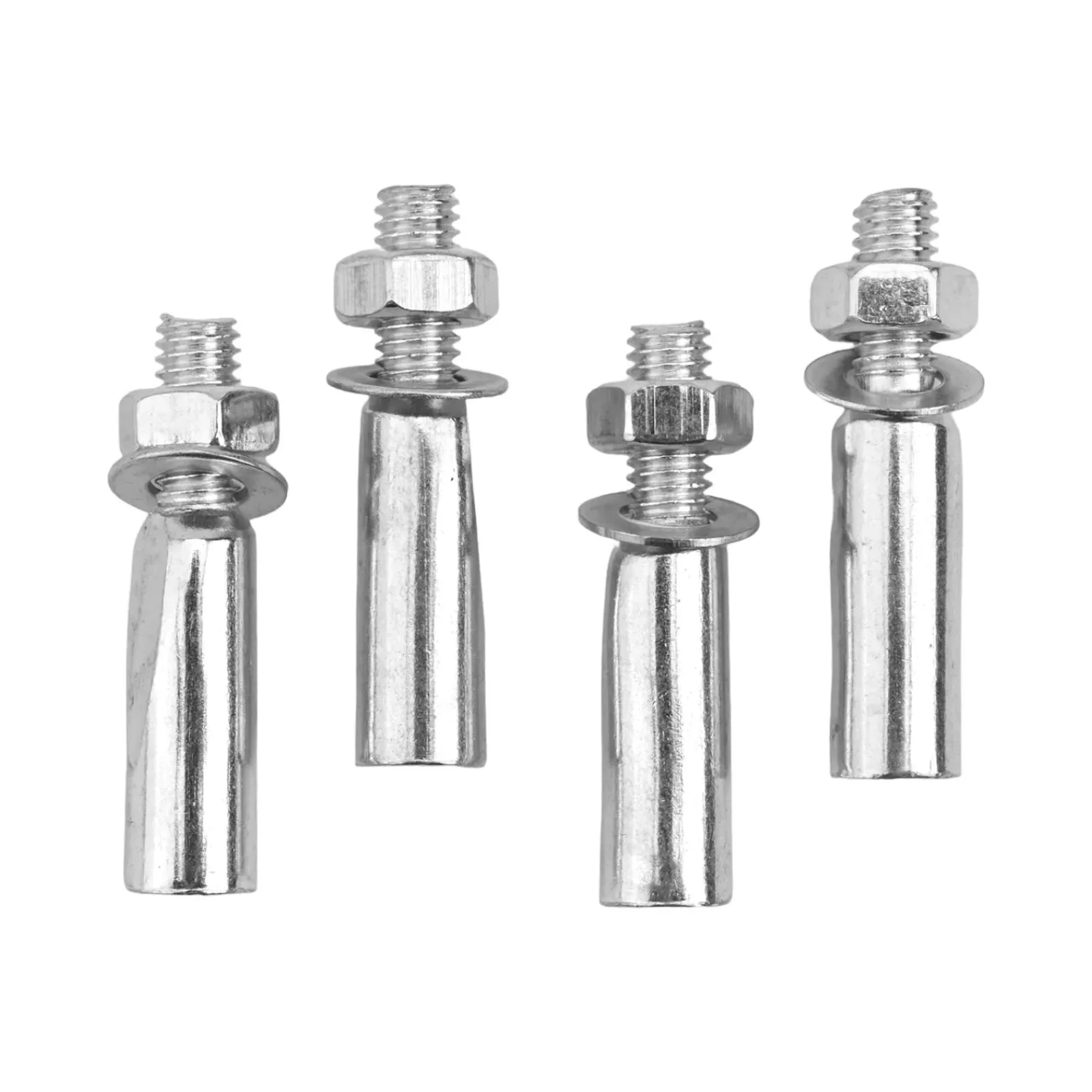 8 5MM Cycle Chainwheel Pins Nut And Washer Included Chainwheel Pins Silver Cotter Pins Strong Steel Bike Maintenance