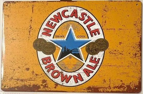 Newcastle Brown Ale Novelty Metal Sign ; Wall Art