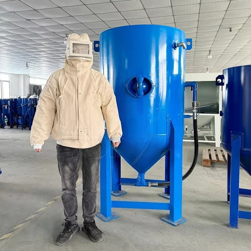 Wet Sand Blasting Machine Sandblaster With Compressor Dustless for Alloy Surface Treatment No Metal Contamination Customized