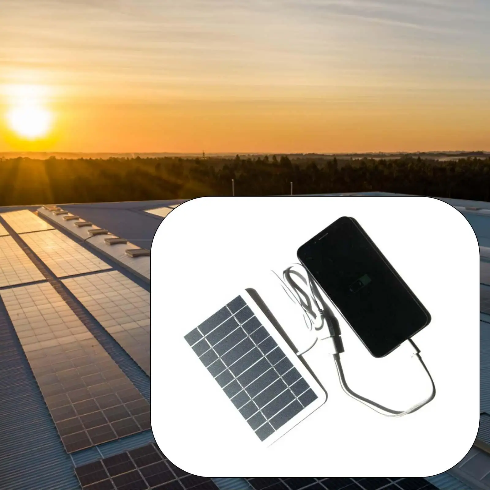 Mini Solar Panel, USB Solar Panel Charger 5v with High Performance Monocrystalline for phone,,Camping Lanterns