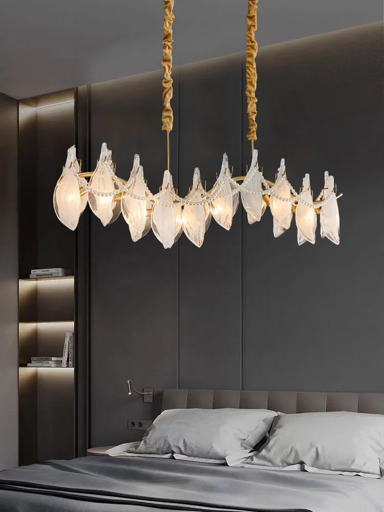 Modern Long S Shape Glass Lighting Luxury Home Decor Pendant Lights