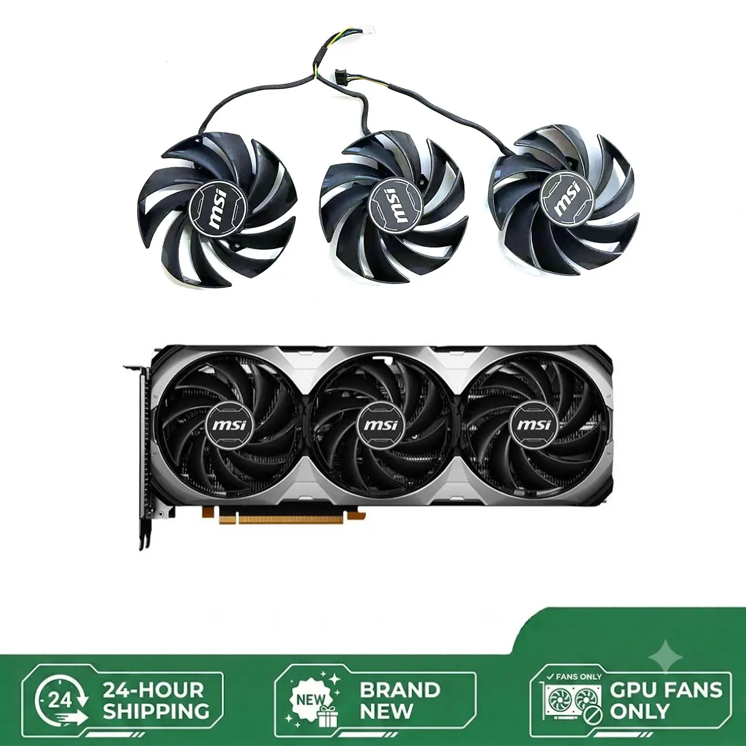 NEW Suitable for MSI GeForce RTX 4060 VENTUS 3X 8G OC graphics card 87MM 4PIN PLD09210S12HH PLD09210B12HH 4PIN