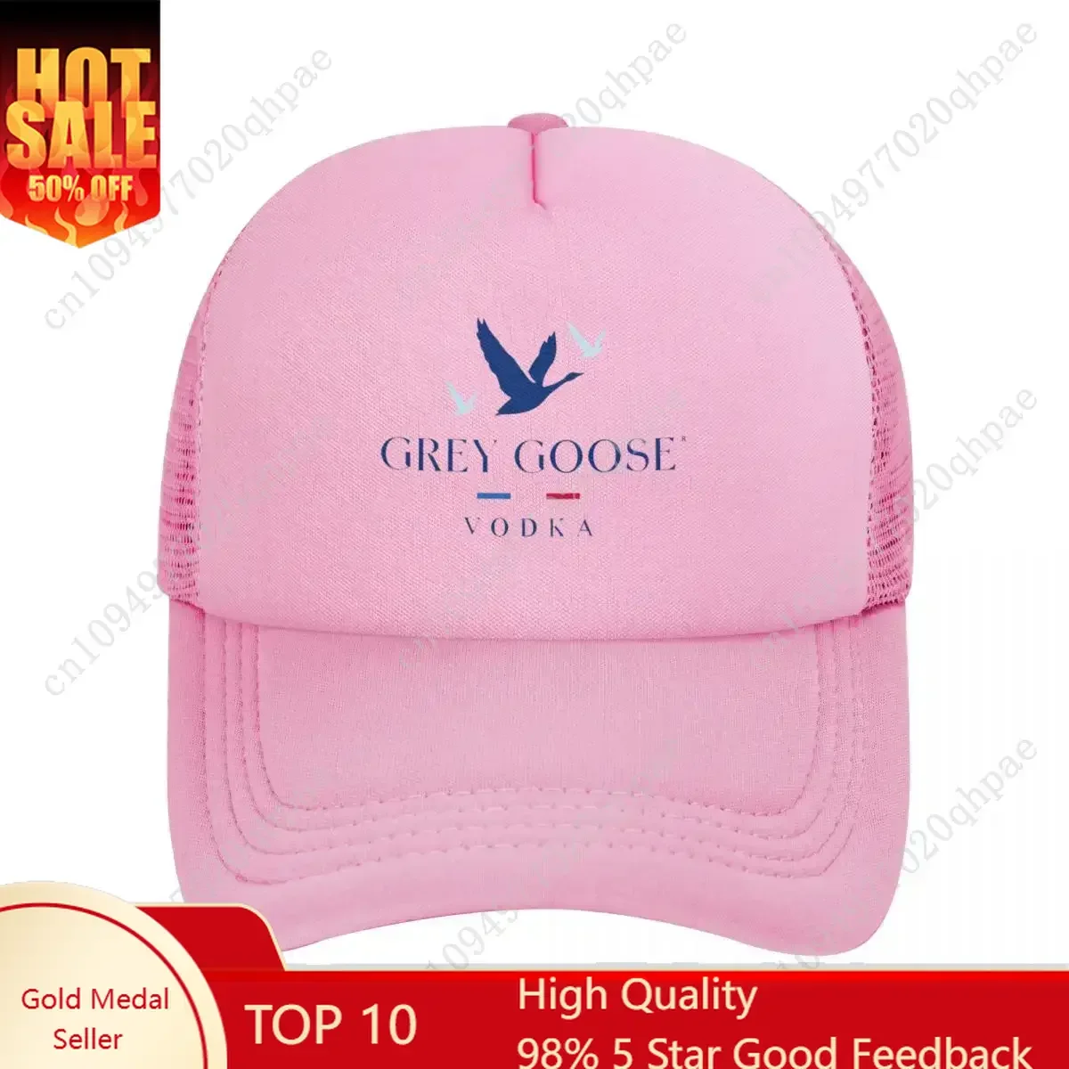 

Grey Goose Vodka Mesh Baseball Caps Snapback Fashion Baseball Hats Breathable Casual Casquette Outdoor For Men's And Women's