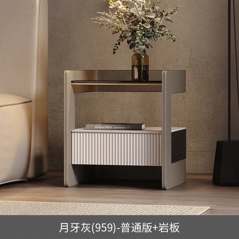 Bedroom Mobile Modern Night Table Minimalist Small Cabinet Storage Created Mute Smart Room  Mesitas De Noche Furniture 01XP